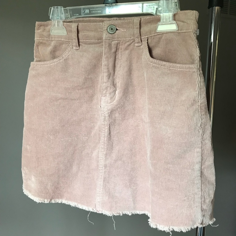 PacSun Blush Pink Corduroy Mini Skirt
